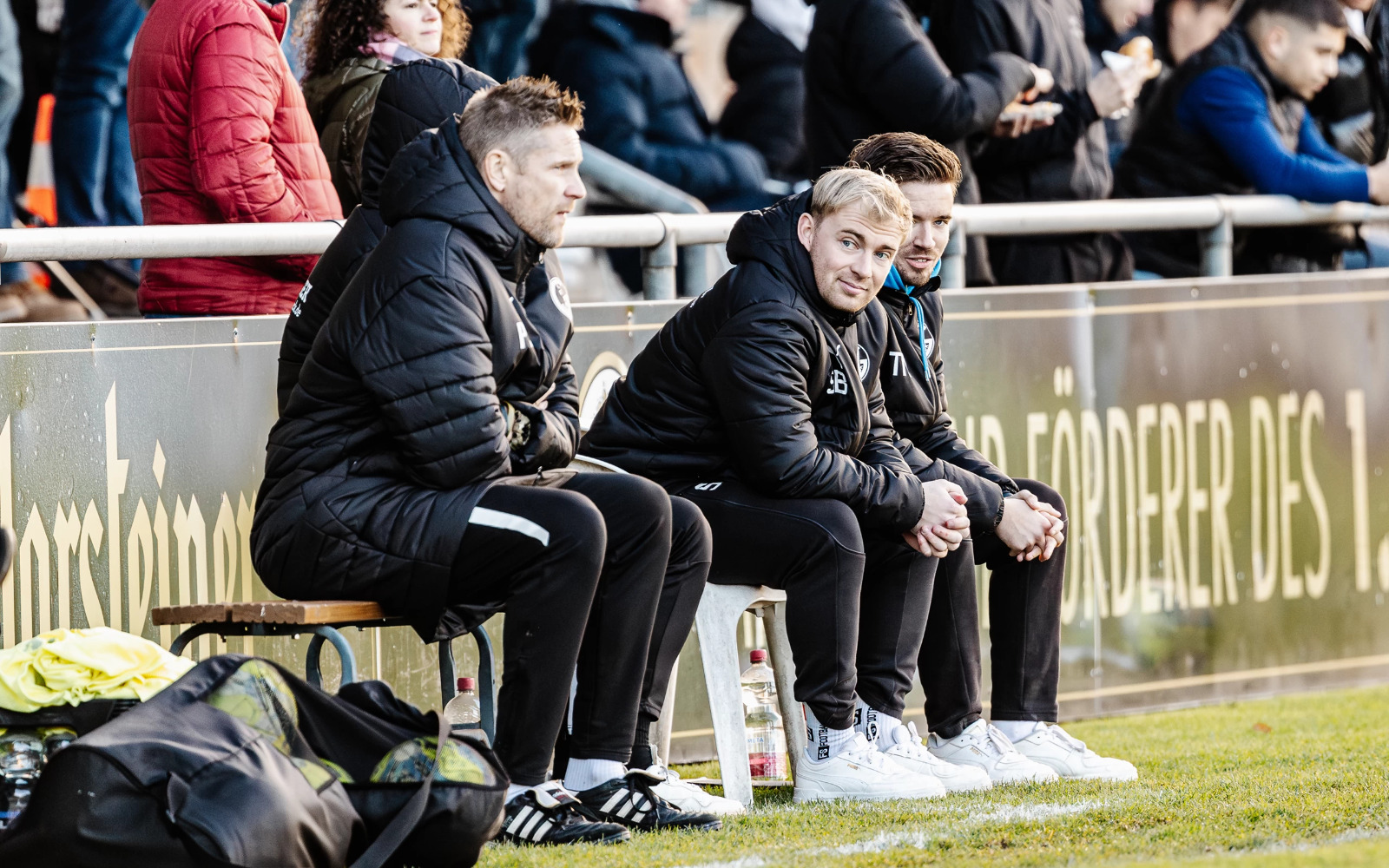 Steffen Büchter auf der Trainerbank beim 1. FC Gievenbeck
